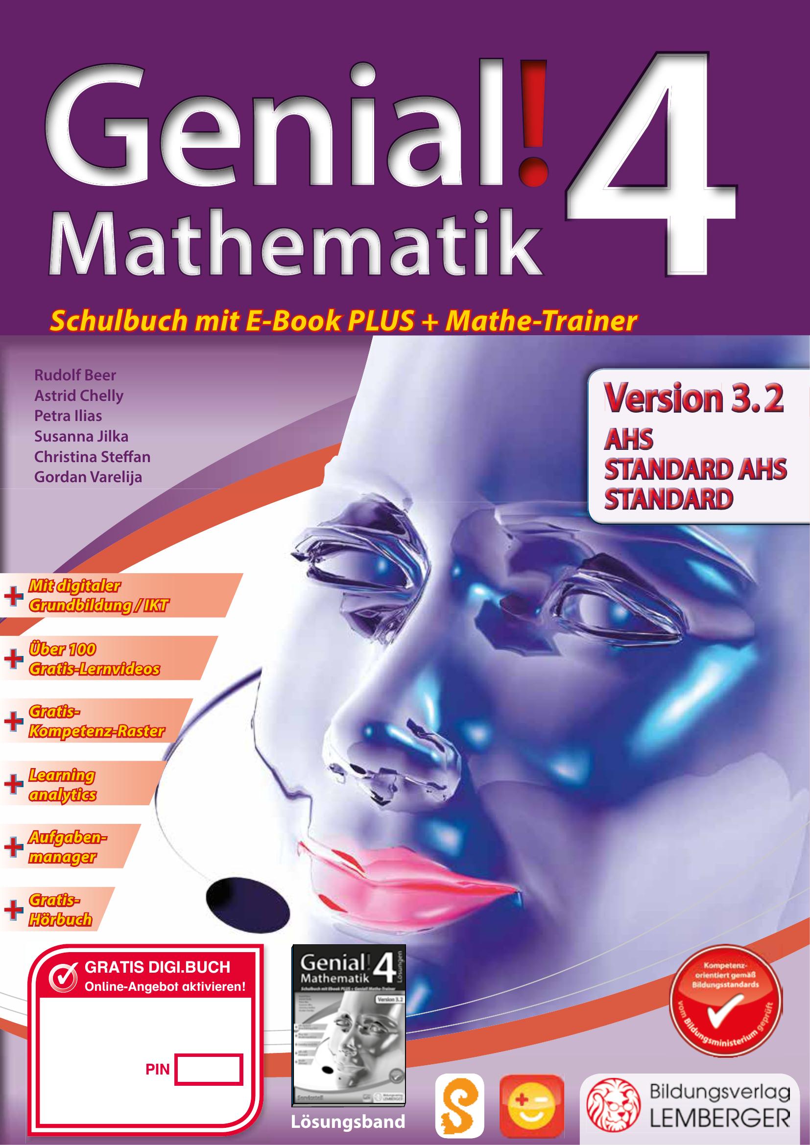 Genial! Mathematik 4 - Schulbuch IKT_Version 3.2 PLUS-Lizenz mit Genial! Mathe-Trainer