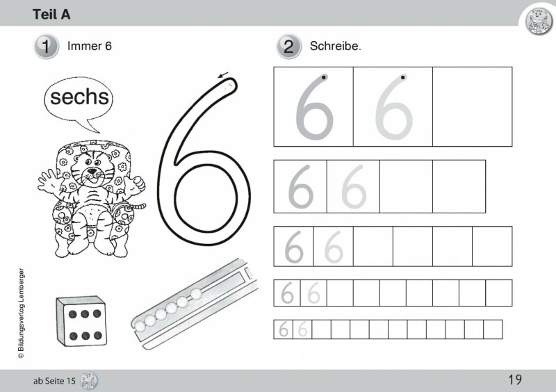 Mathetiger 1- Schulbuch Tigertrainer (2-teilig)