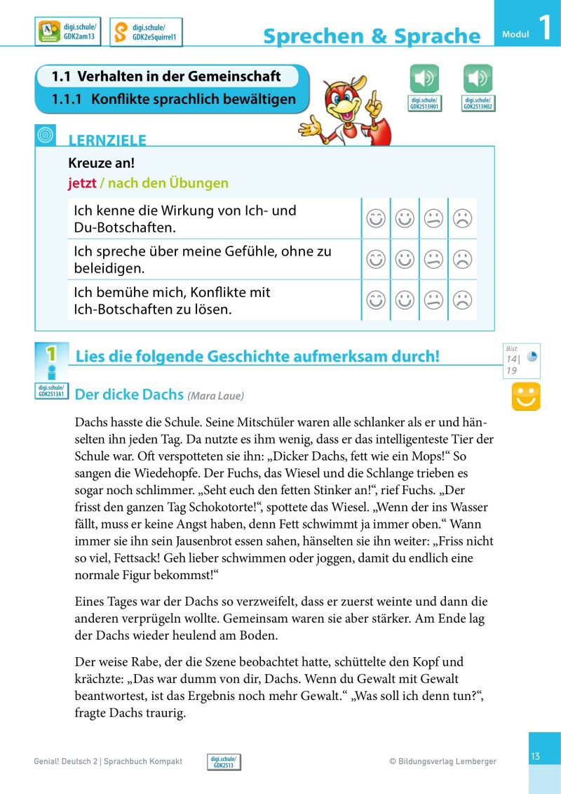Genial! Deutsch 2 – Sprachbuch Kompakt IKT_Version 1.2: Schulbuch für das Leistungsniveau ”Standard”