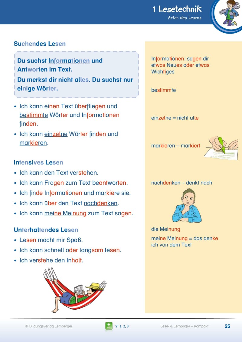 Lese- und Lernprofi 4 KOMPAKT – Schulbuch mit Silbenschrift v1.0