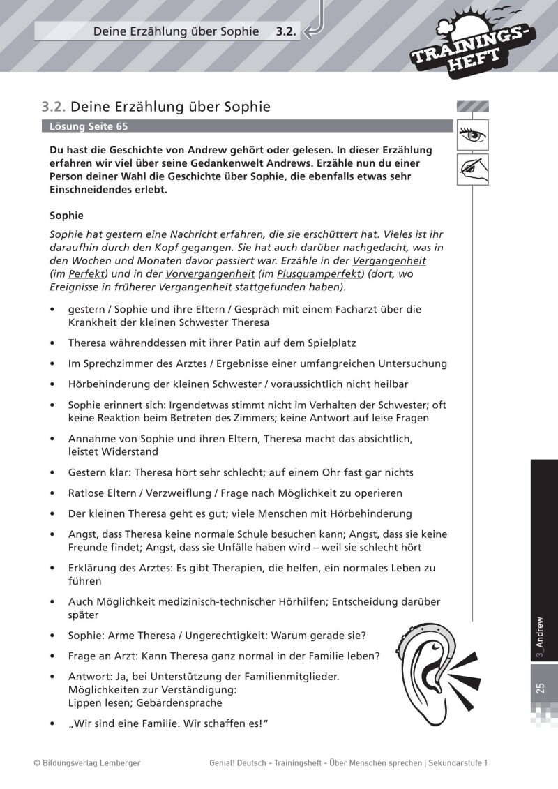 Genial! Deutsch – Trainingsheft Über Menschen sprechen: Mündllich erzählen – Sek 1
