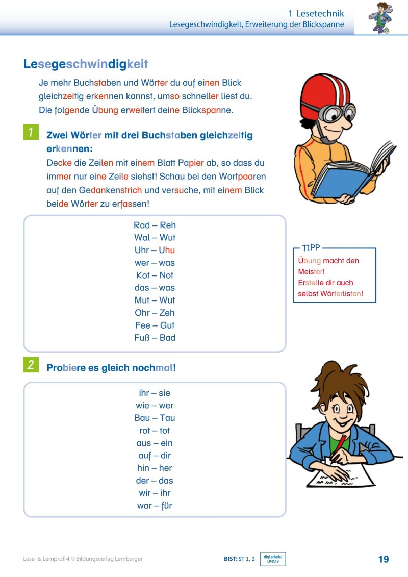 Lese- und Lernprofi 4 v3.1 / Schulbuch – silbierte Ausgabe