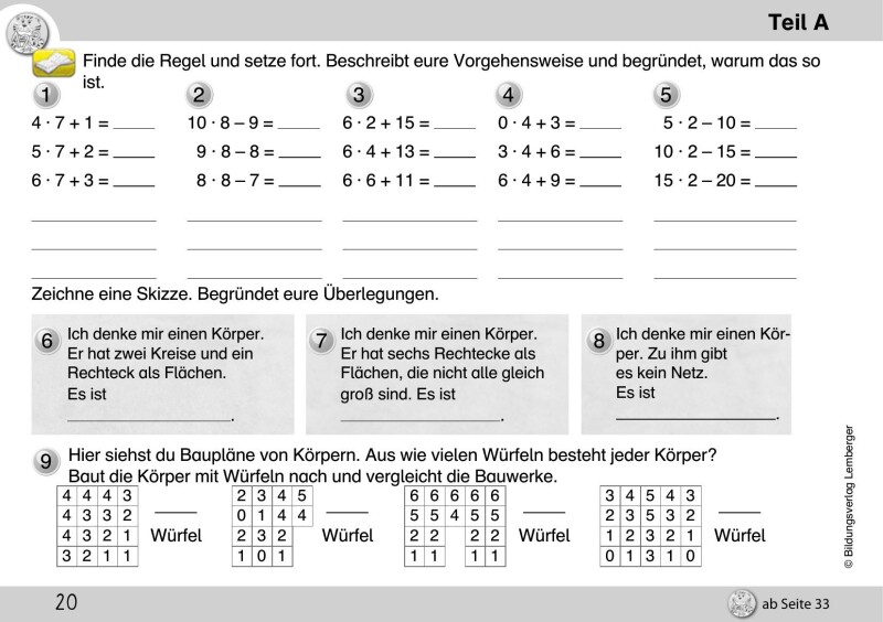 Mathetiger 4 NEU - Schulbuch Tigertrainer - Teil A (für das 1. Semester)