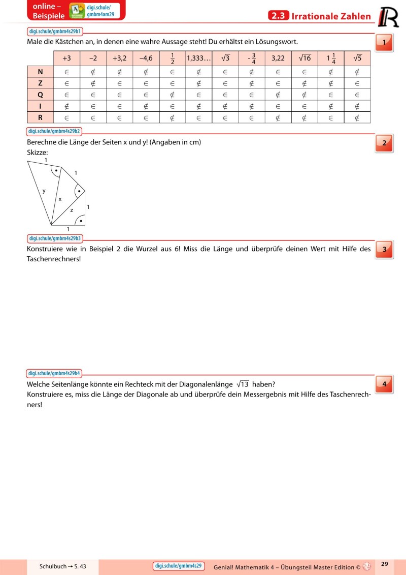 Genial! Mathematik 4 IKT – Übungsteil Basic + Master Edition v3.3
