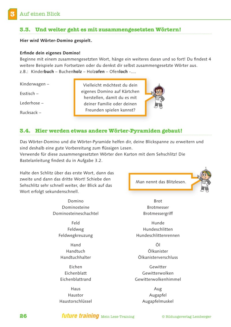 Kompetenz Lernen® - future training - Mein Lese-Training