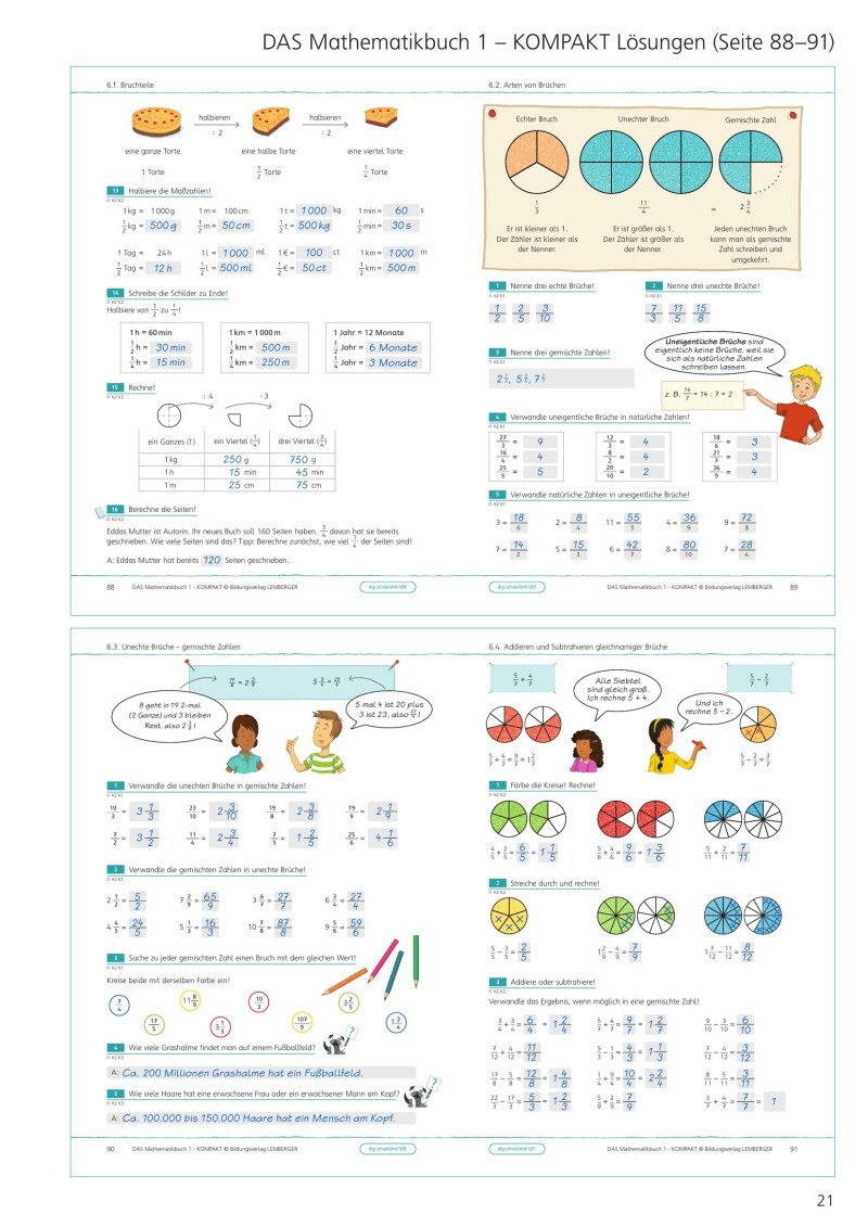 DAS Mathematikbuch 1 - KOMPAKT: Grundkompetenzen-Training - Lösungen
