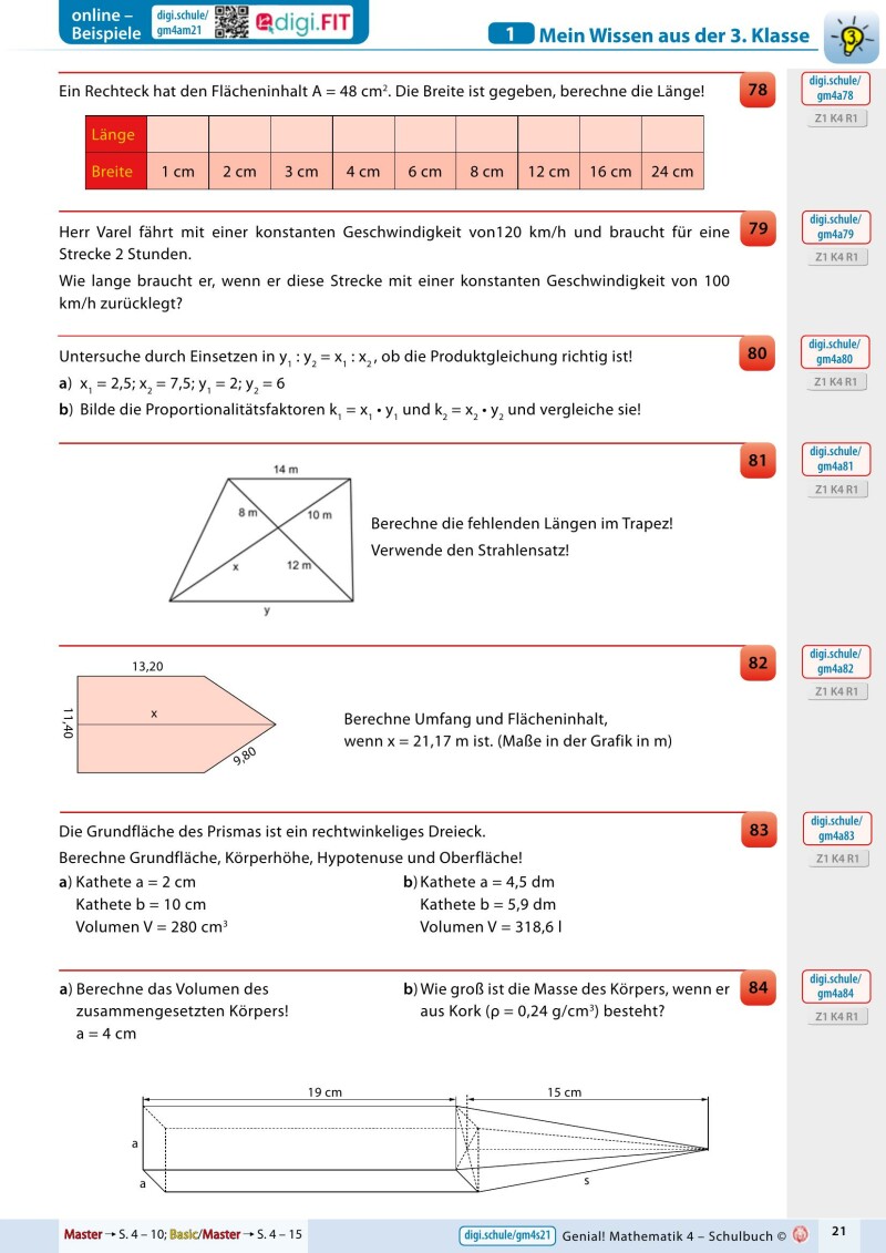 Genial! Mathematik 4 – Schulbuch IKT LP‘23 v.1.1
