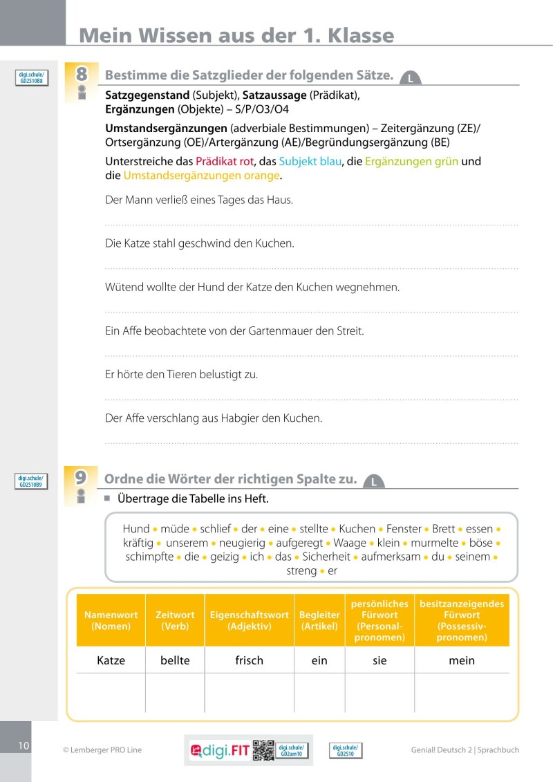 Genial! Deutsch 2 – Sprachbuch IKT LP’23 v.1.2 / Schulbuch PLUS Lizenz