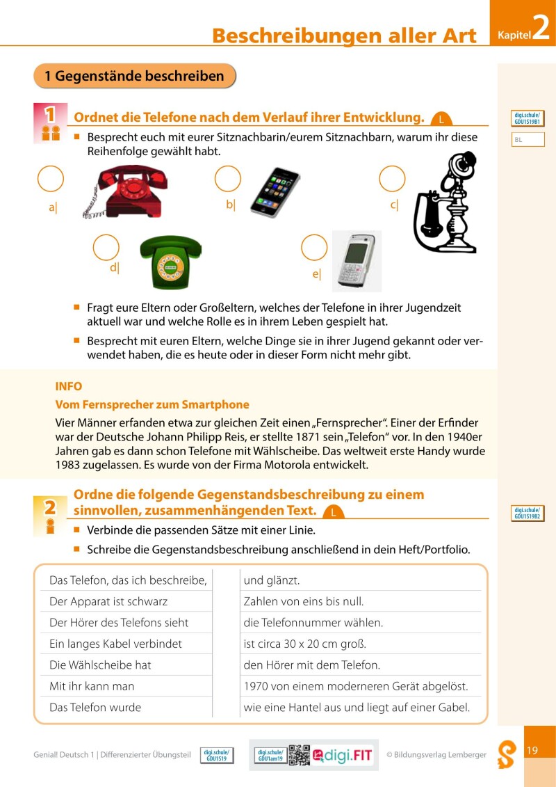 Genial! Deutsch 1 – Sprachbuch IKT LP’23 v.1.1 / Differenzierter Übungsteil