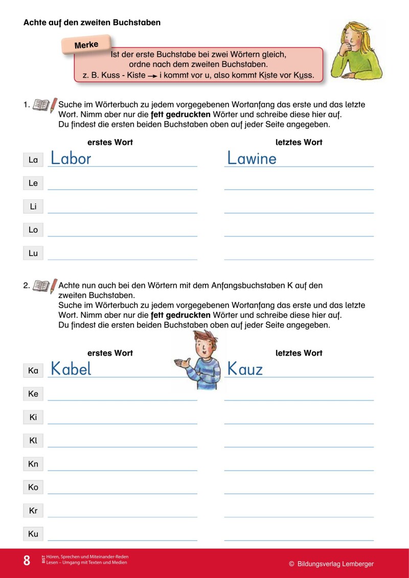 Schlag auf, schau nach… Silbenwörterbuch v2.1/Arbeitsheft 2 (3. und 4. Klasse)_LP’23