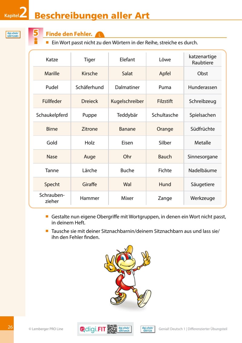 Genial! Deutsch 1 – Sprachbuch IKT LP’23 v.1.2 / Differenzierter Übungsteil mit Gratis E-Book; PLUS-Versionen mit der Vollversion eSquirrel