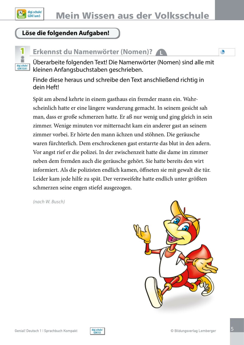 Genial! Deutsch 1 – Sprachbuch Kompakt IKT_Version 1.2: Schulbuch für das Leistungsniveau ”Standard”