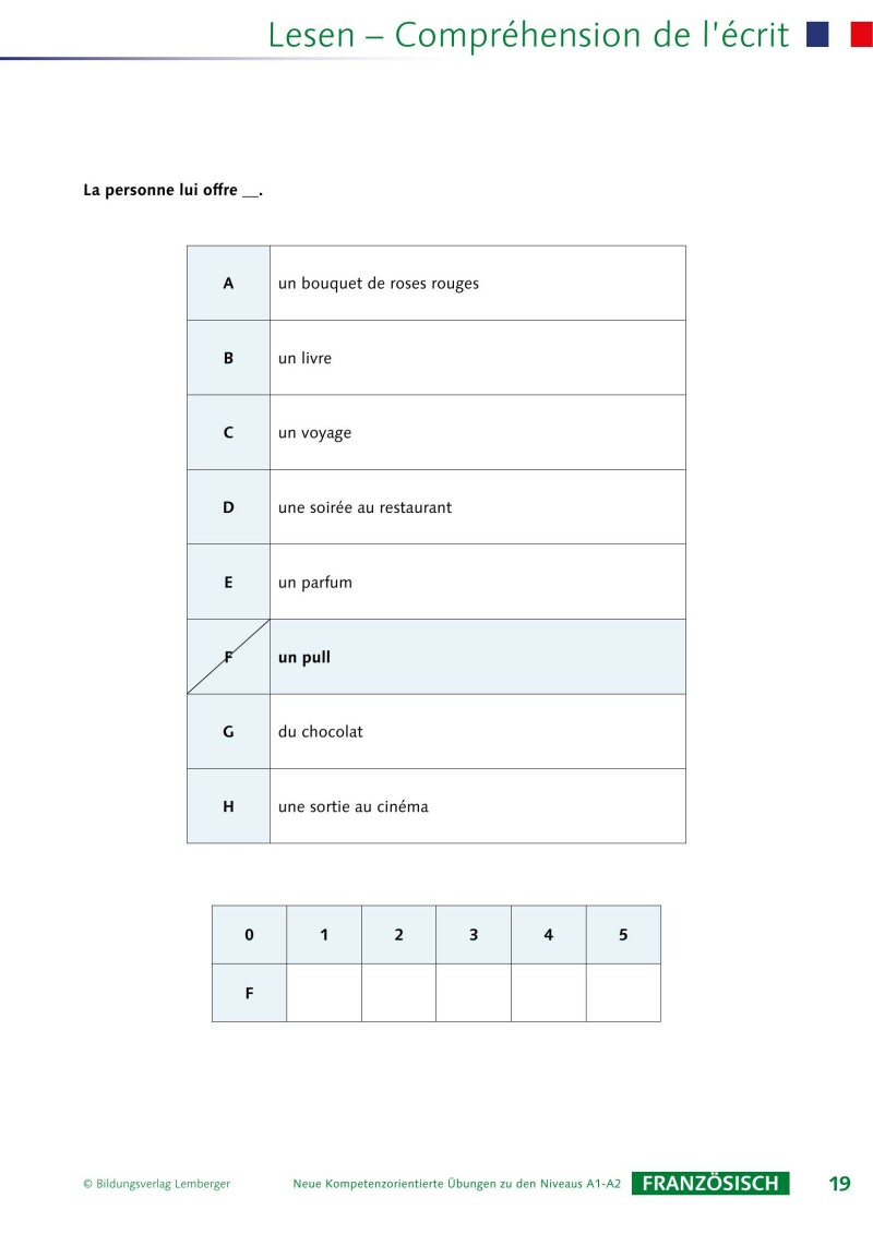 Französisch – Kompetenzorientierte Übungen zu den Niveaus A2-B1-B2 mit Übungen zu literarischen Texten im Anhang