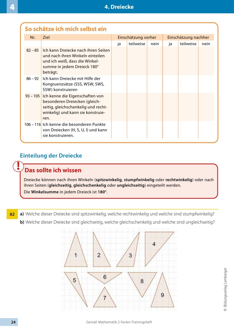 Genial! Mathematik 2 - Ich kann's!: Ferien-Trainings-Heft