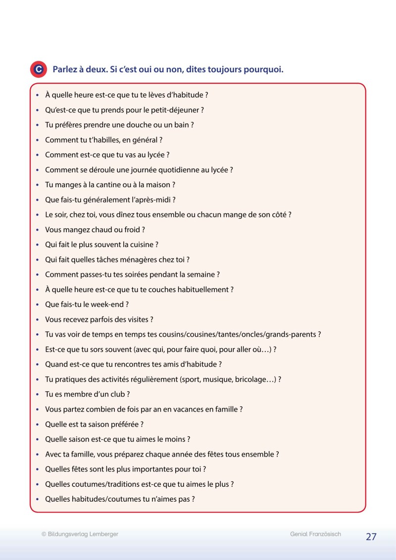 Génial, je parle français!