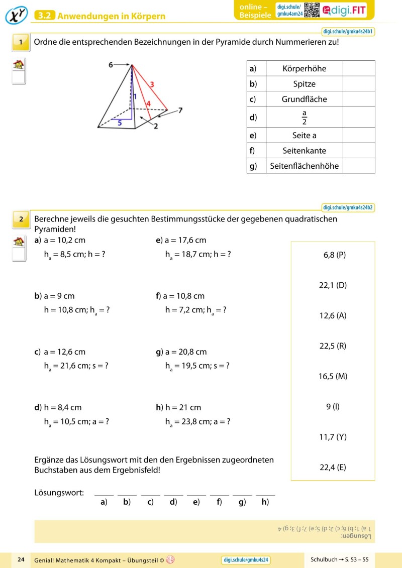 Genial! Mathematik 4 - Kompakt IKT v2.3 – Übungsteil