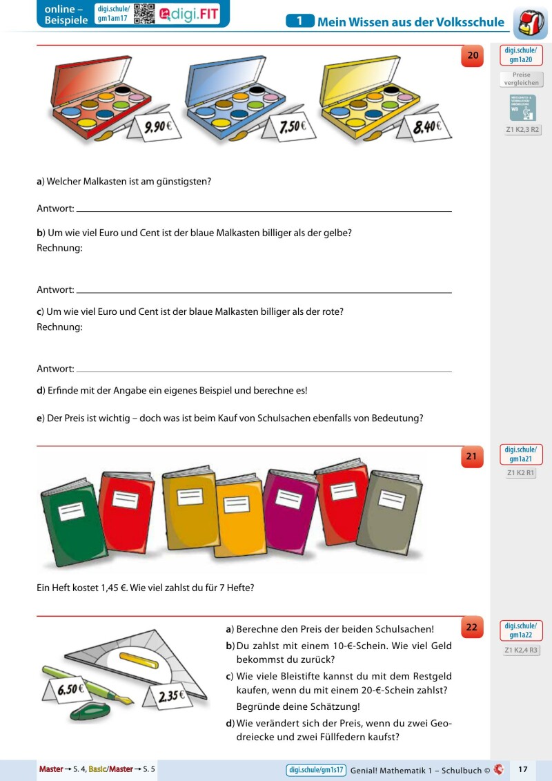 Genial! Mathematik 1 – Schulbuch IKT LP‘23 v.1.3