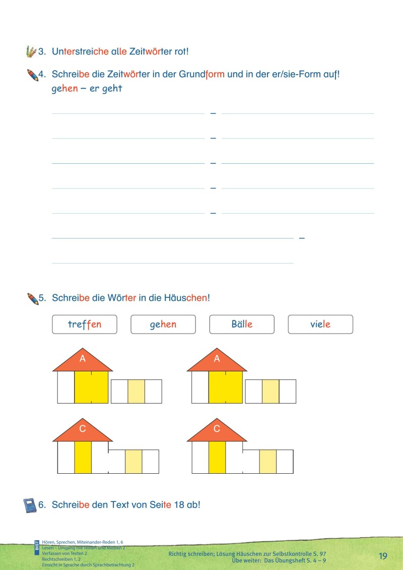 ABC der Tiere 3 - Schulbuch Kompaktausgabe: Spracharbeitsheft A (1. Semester)