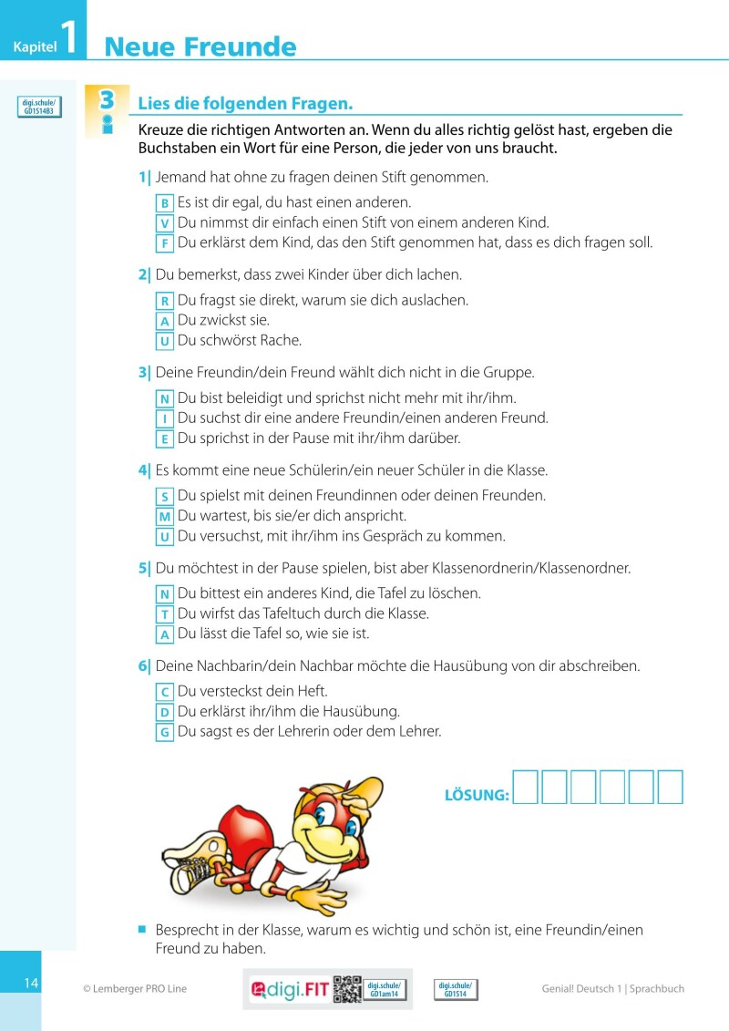Genial! Deutsch 1 – Sprachbuch IKT LP’23 v.1.2 / Schulbuch