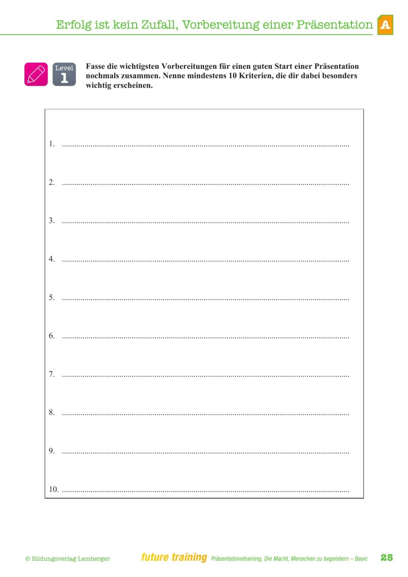 Kompetenz Lernen® - future training - Präsentationstraining - Basic Edition