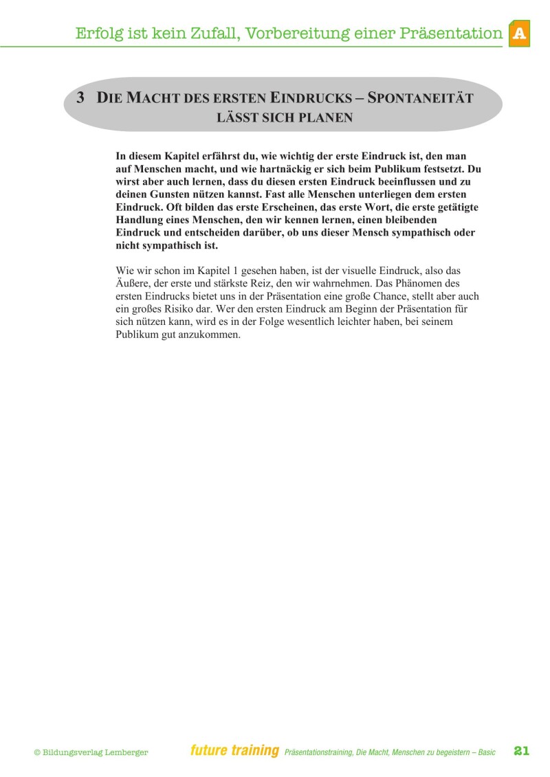 Kompetenz Lernen® - future training - Präsentationstraining - Basic Edition