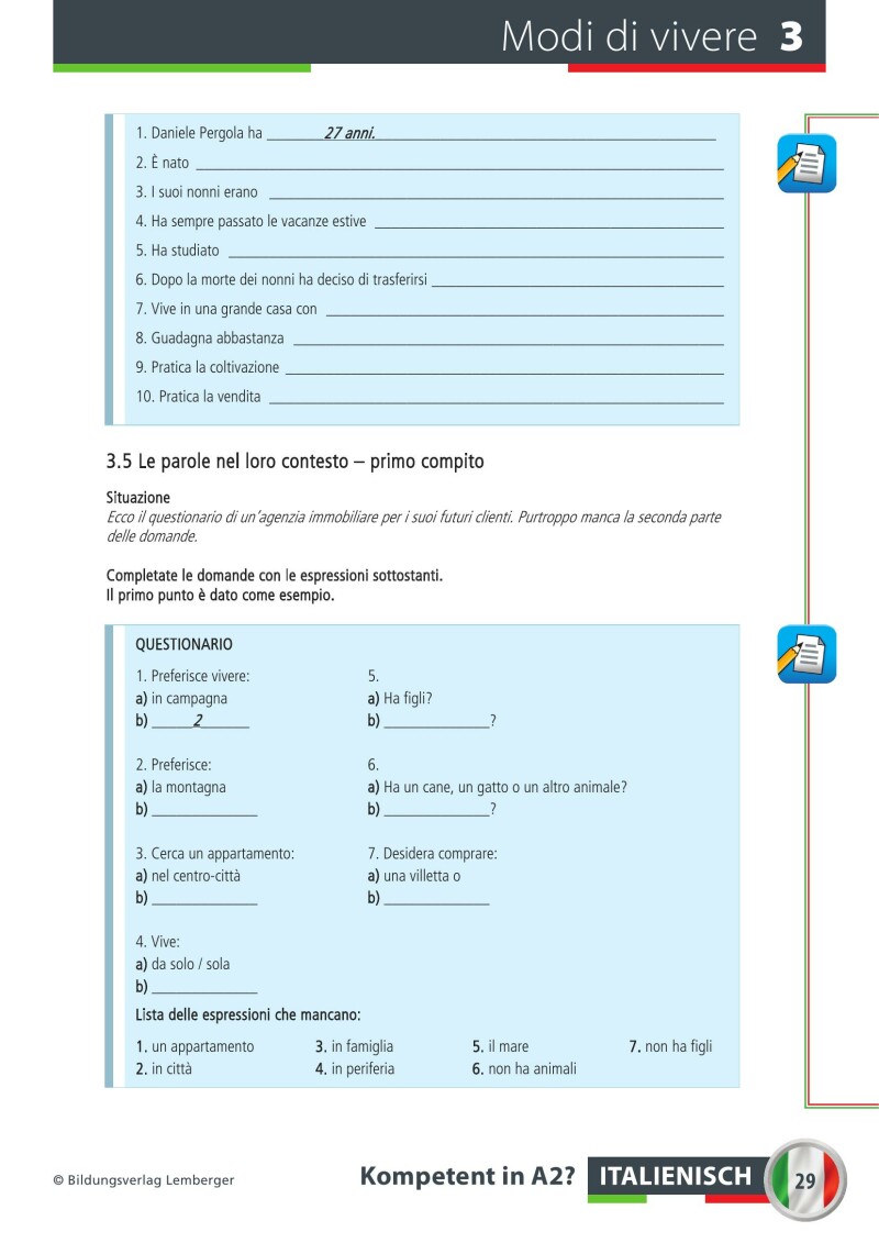 Italienisch Kompetent in A2? Arbeitsbuch inkl. Audio-CD