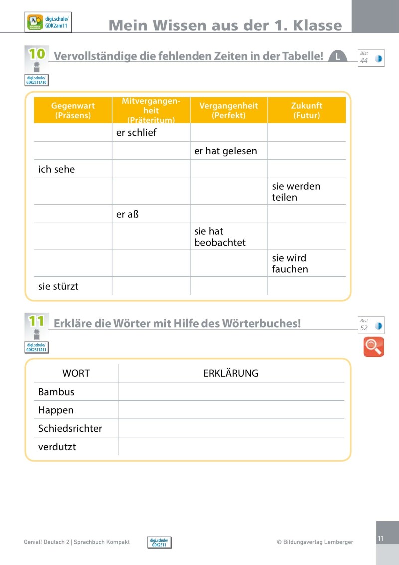 Genial! Deutsch 2 – Sprachbuch Kompakt IKT_Version 1.1: Schulbuch für das Leistungsniveau ”Standard”