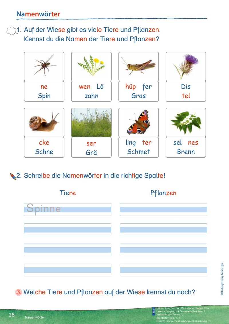 ABC der Tiere 2 - Schulbuch Kompaktausgabe: Spracharbeitsheft B (2. Semester)
