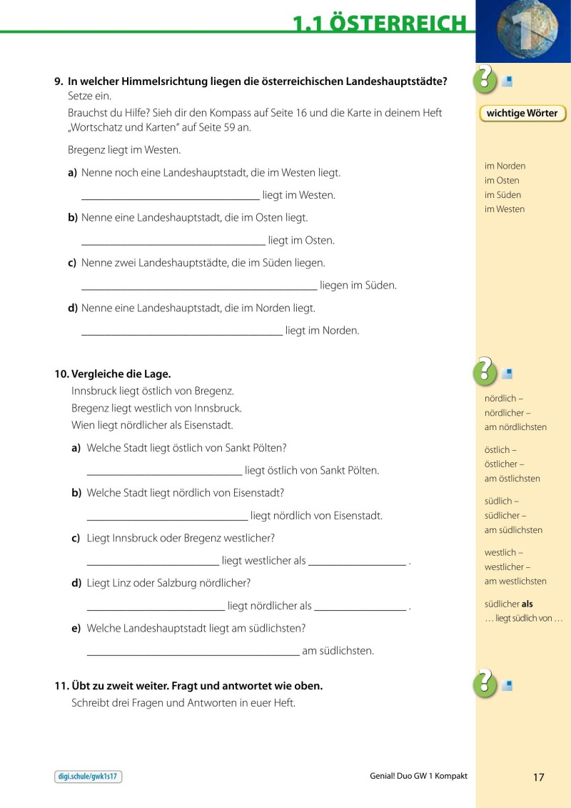 Genial! DUO Geographie 1 - KOMPAKT (mit Wortschatzheft und Lösungsheft)