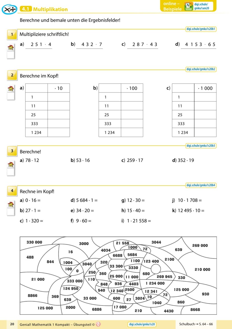 Genial! Mathematik 1 - Kompakt IKT v2.1 – Übungsteil Classic
