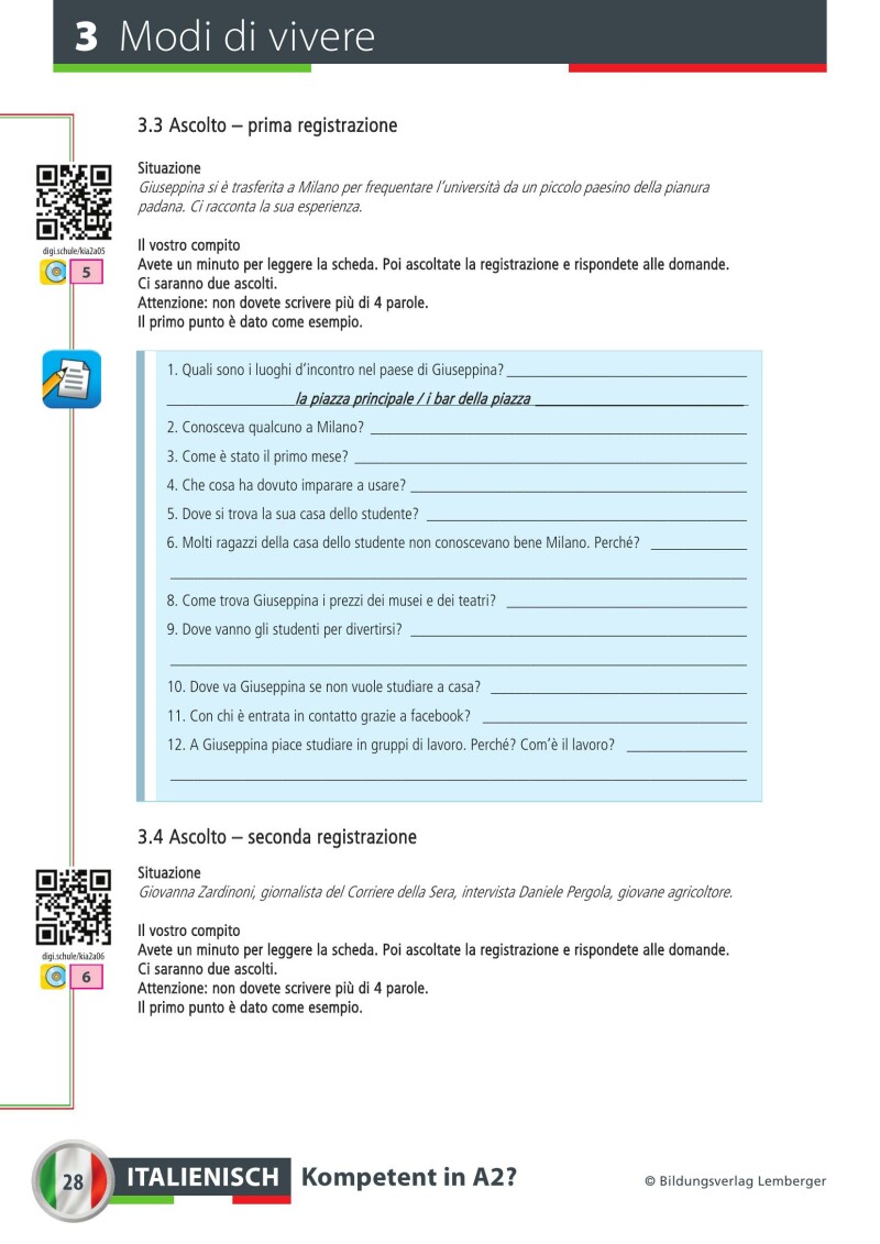 Italienisch – Kompetent in A2?_Übungsbuch / mit Audio-Files; inkl. Audio-CD