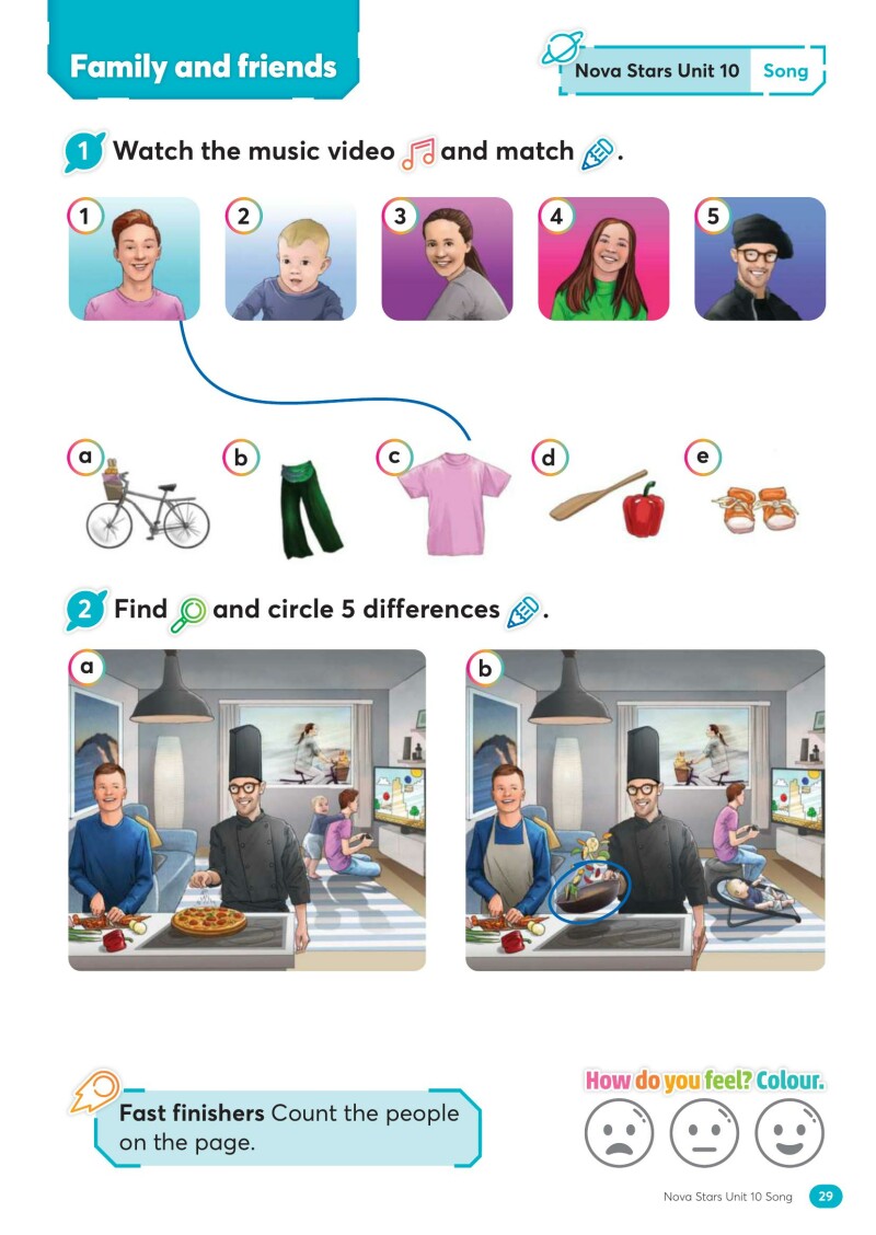 Planet Pop: Workbook 1 - Arbeitsblätter für SchülerInnen, Planet Pop - Units 1 - 29