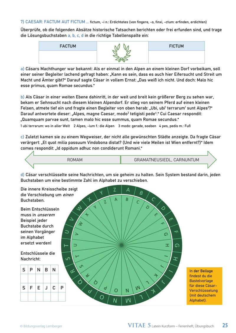 Vitae 5 / Ferienheft