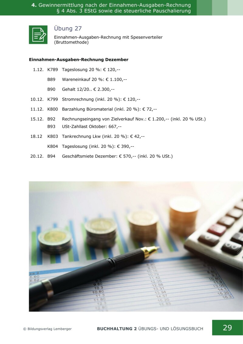 Buchhaltung 2 - Übungsbuch mit Lösungen