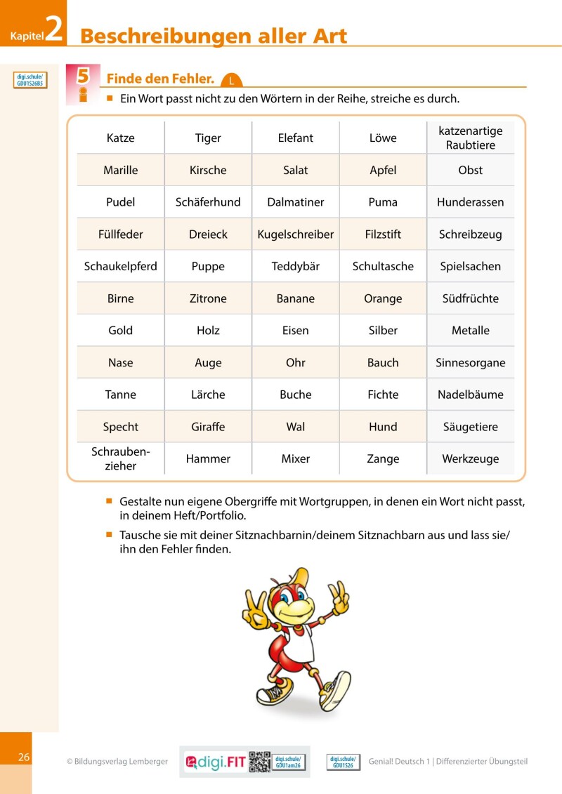 Genial! Deutsch 1 – Sprachbuch IKT LP’23 v.1.1 / Differenzierter Übungsteil