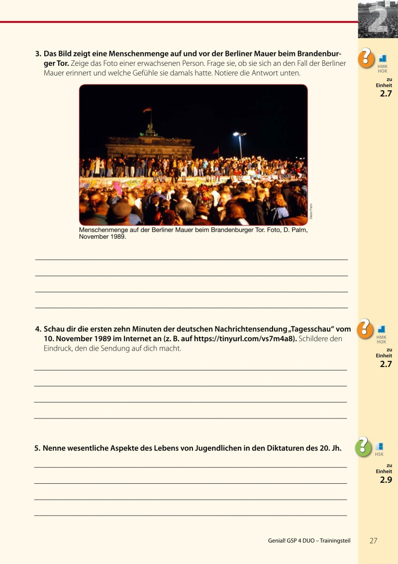 Genial! DUO Geschichte 4 - Trainings-Teil