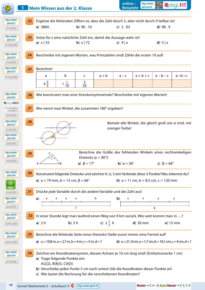 Genial! Mathematik 3 – Schulbuch IKT LP‘23 v.1.1