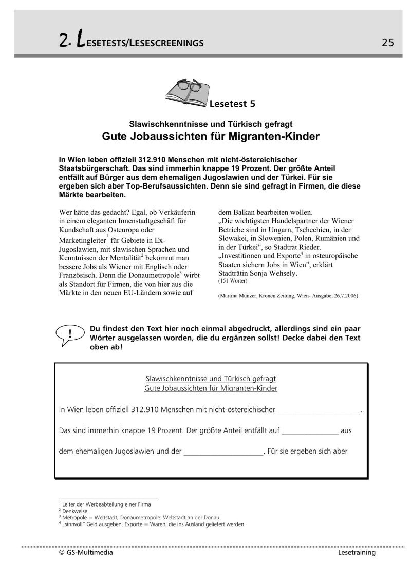 Kompetenz Lernen® - future training - Lesetraining