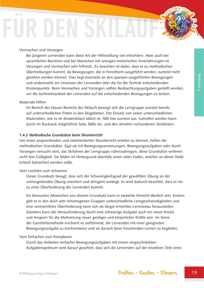 Driften-Kanten-Steuern – Das Praxisbuch für den Skilauf – Version Naturfreunde Jugend