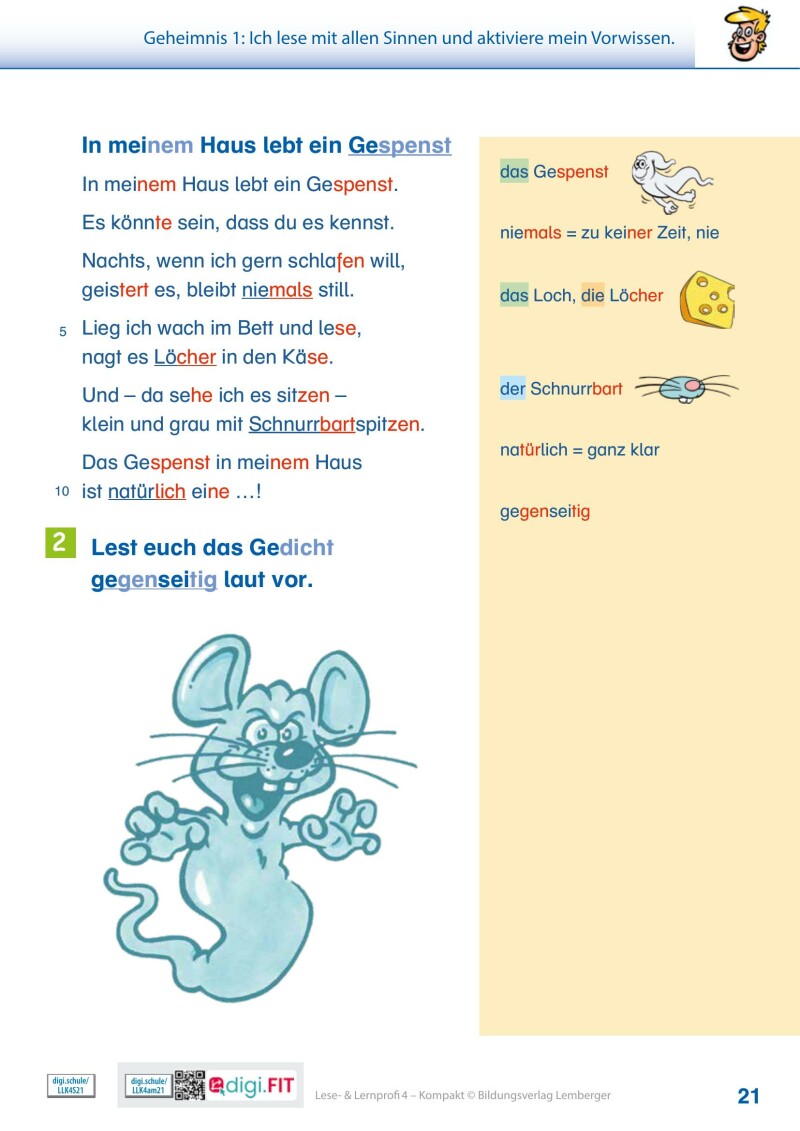 Lese- und Lernprofi 4 KOMPAKT LP’23 v1.1 / Schulbuch – silbierte Ausgabe