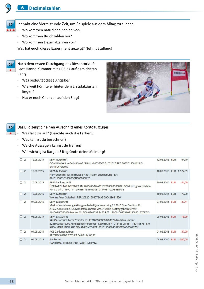 Genial! Mathematik 1 – Offene Aufgaben erfolgreich lösen! LP‘23