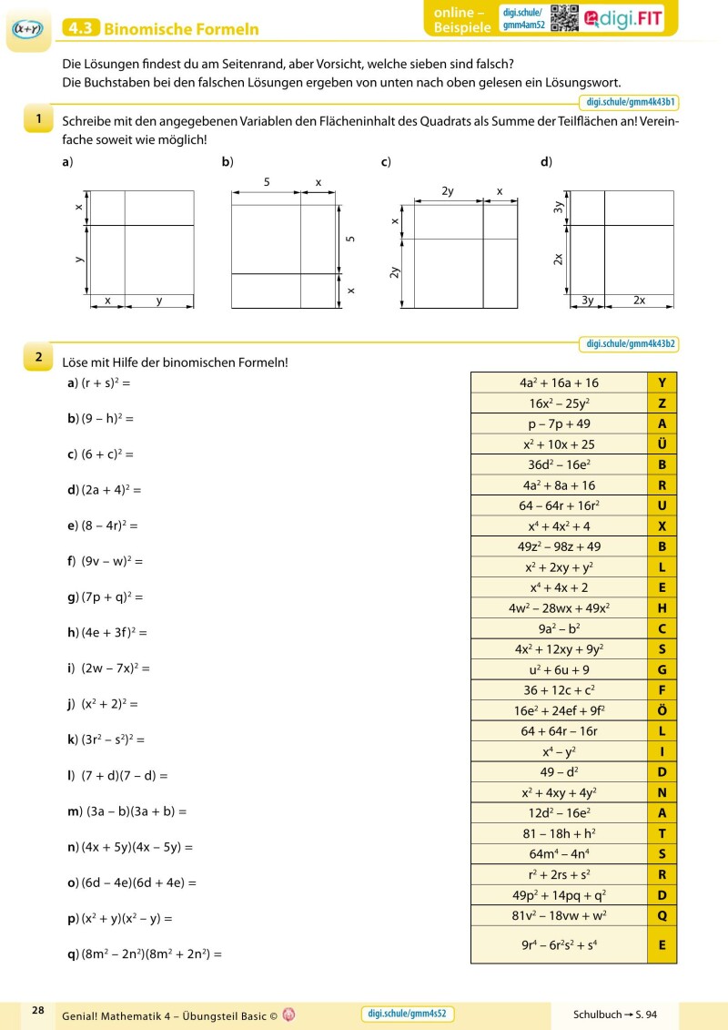 Genial! Mathematik 4 – Übungsteil IKT LP‘23 v1.1: Basic Edition