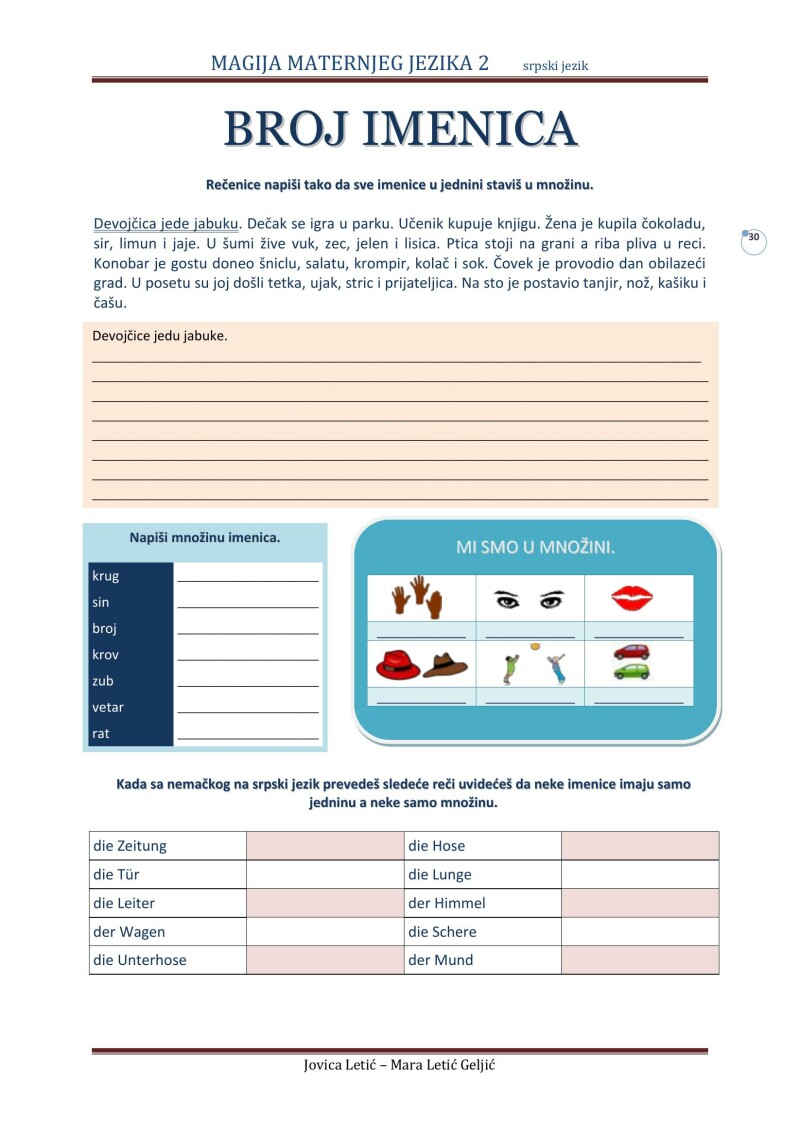 MAGIJA MATERNJEG JEZIKA 2 srpski - DIE MAGIE DER MUTTERSPRACHE 2 serbisch