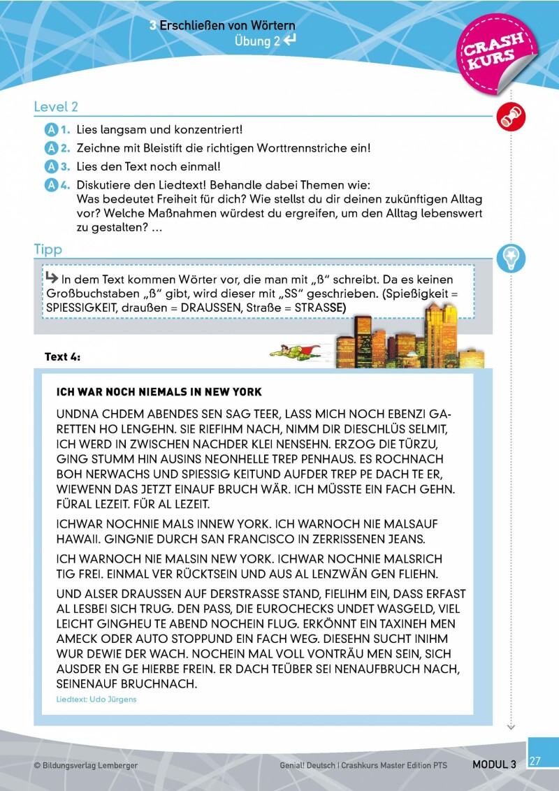 Genial! Deutsch - Crashkurs Lesen: Schulbuch Master Edition PTS