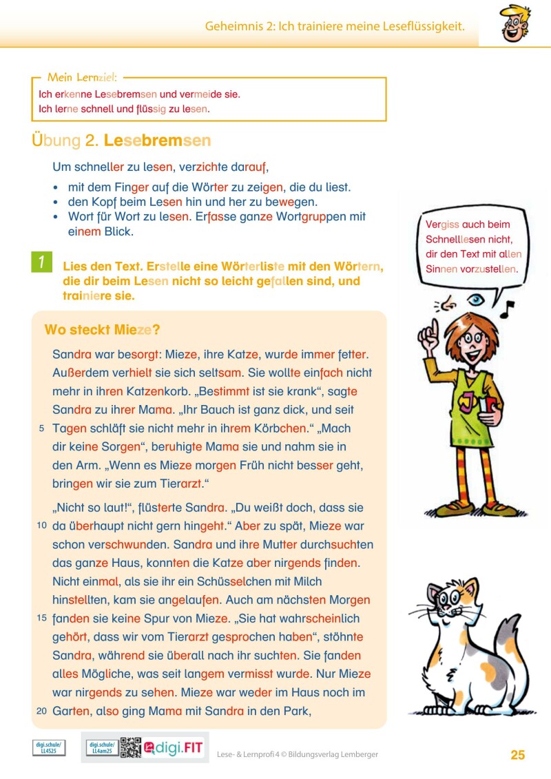 Lese- und Lernprofi 4 LP’23 v1.1 / Schulbuch – silbierte Ausgabe