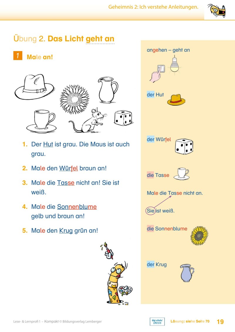 Lese- und Lernprofi 1 KOMPAKT LP’23 v1.1 / Schulbuch – silbierte Ausgabe