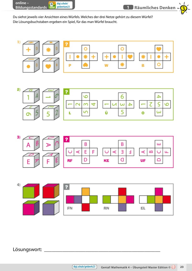Genial! Mathematik 4 IKT – Übungsteil Basic + Master Edition v3.3