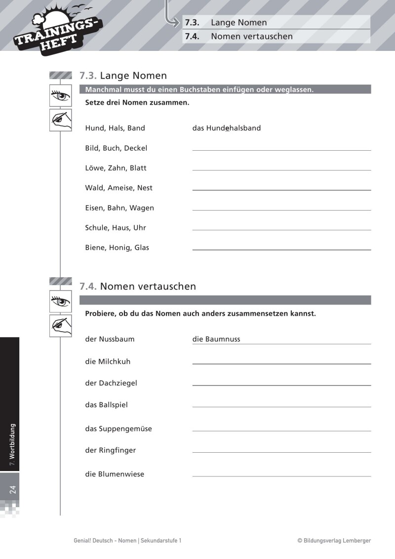 Genial! Deutsch – Trainingsheft Nomen – Sek 1