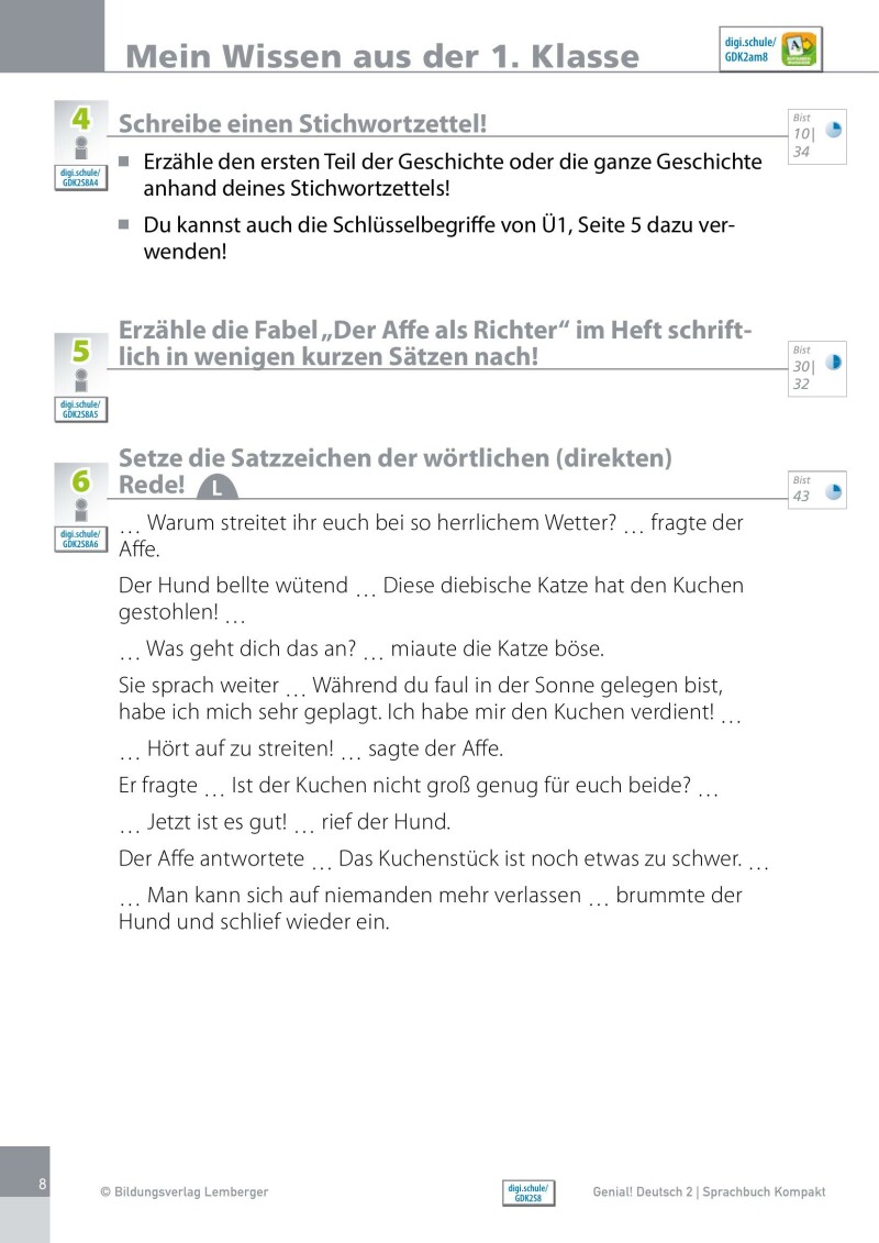 Genial! Deutsch 2 – Sprachbuch Kompakt IKT_Version 1.2: Schulbuch für das Leistungsniveau ”Standard”