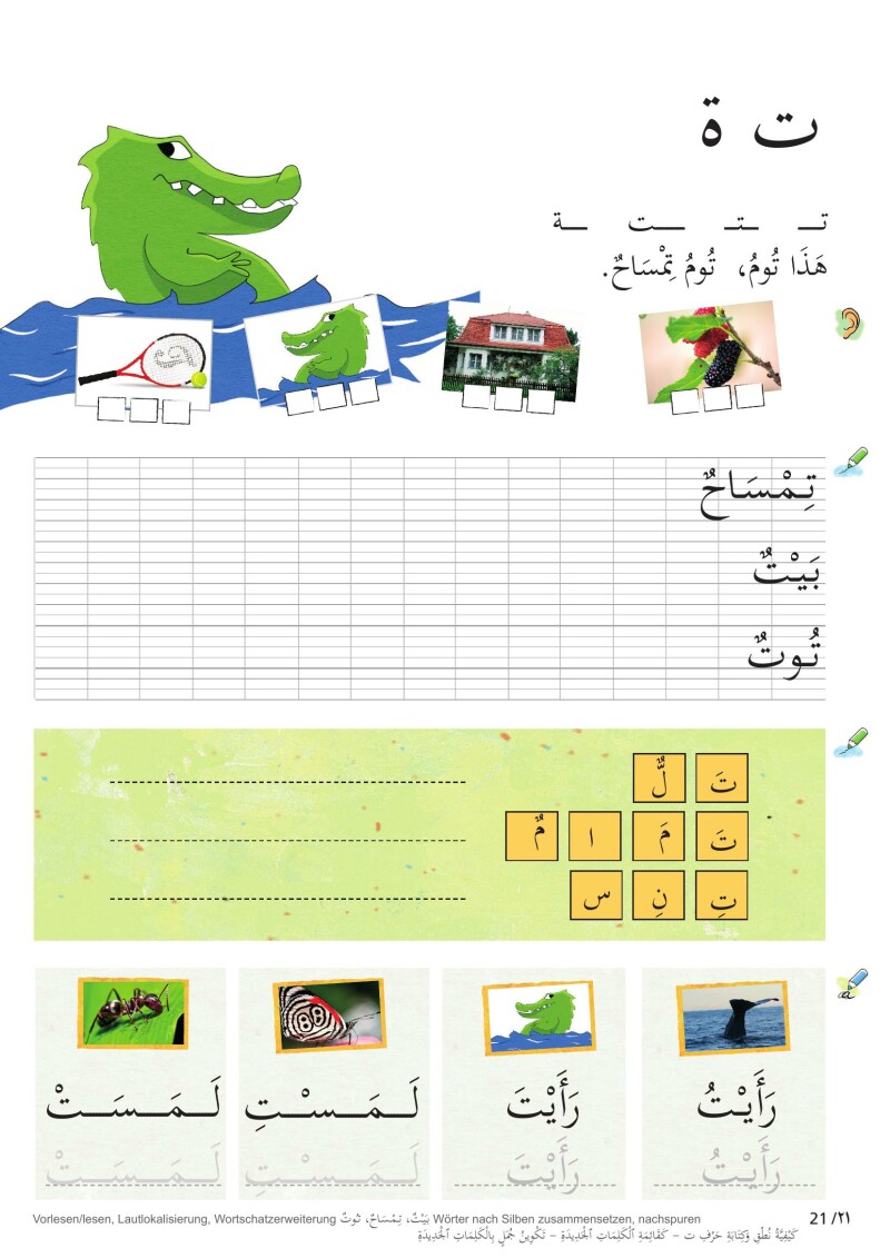 Hallo Manni! Hallo Medo! Arbeitsbuch für den Erstsprachenunterricht Arabisch in der 1. Klasse Volksschule LP ’23 v.1.1